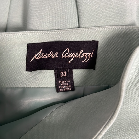 Light Green Blazer and Skirt Set - Picture 12 of 12